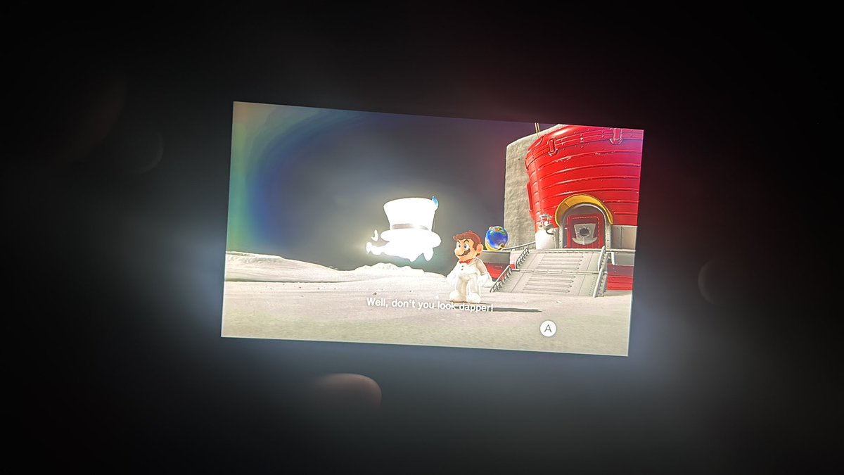thechucksmith14's tweet image. Yes I’m playing Mario odyssey off my brothers switch. No you can’t do anything about it. #lank #dapper