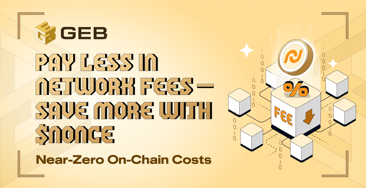 📢Big update: Gas just dropped by 1000×. Yes, really!😱

You can now use $NONCE to cover most network fees on Noncex, and the official bridge is next. 👀

Zero-cost mining → Zero-cost transactions (Limited Time)⚡

🎁Early birds' rewards:app.questn.com/quest/11056651…