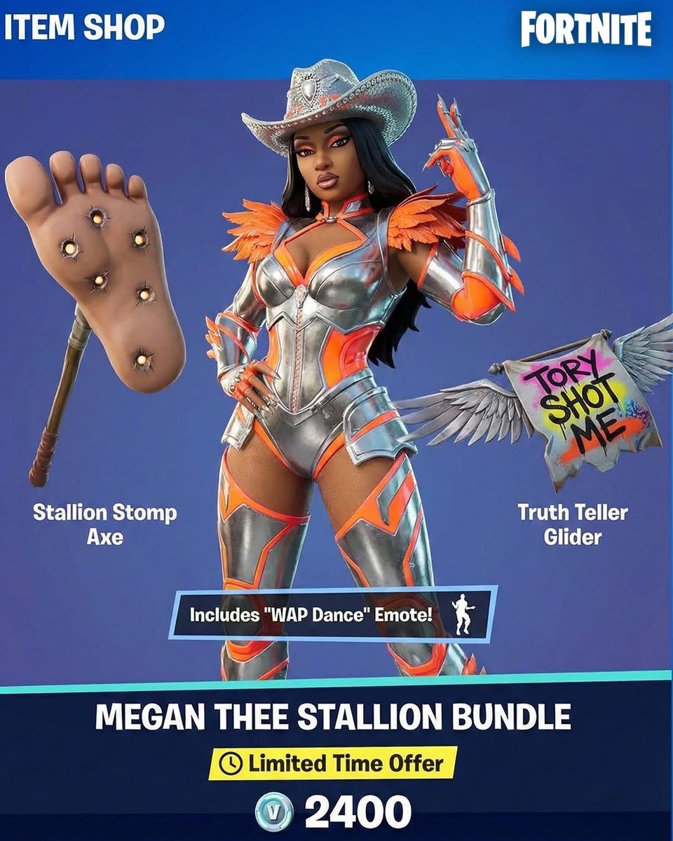 marnixample's tweet image. Megan Fortnite skin coming soon 🔥