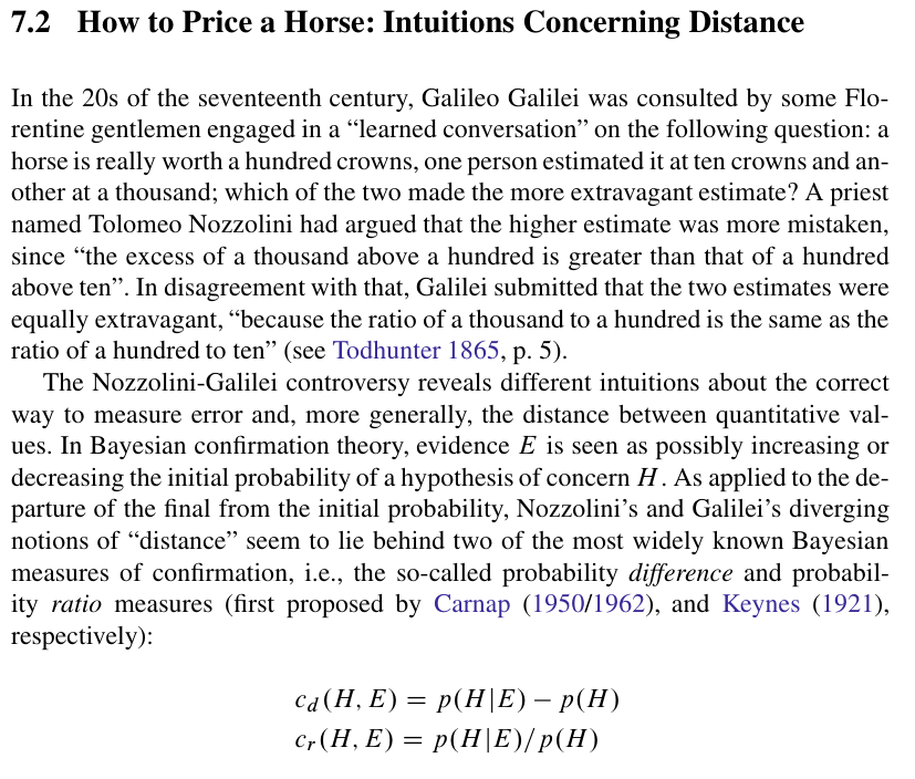 NevinClimenhaga's tweet image. There&apos;s an SEP article on confirmation, including Bayesian measures of confirmation: plato.stanford.edu/entries/confir… I think the introduction to this paper (see screenshot) does a good job of clarifying the intuitive problem the field is addressing: fitelson.org/crupi.pdf. Draper is…