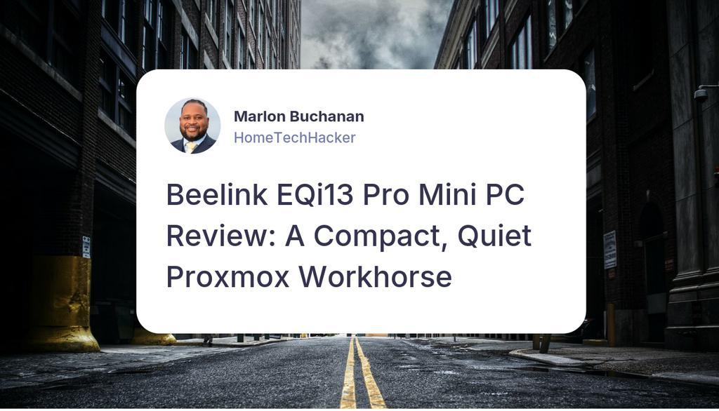 HomeTechHacker's tweet image. These specs are good in this footprint—especially the two NVMe slots and processor.

Read more 👉 hometechhacker.com/beelink-eqi13-…

#Proxmox #homelab