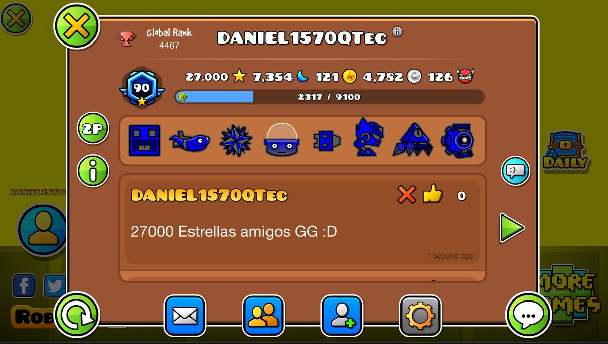 El jugador <a href="/DANIEL1570QT/">Cristopher Verdejo 🇪🇨</a> llegó a la cifras de 27K de estrellas, GG 🔥⭐