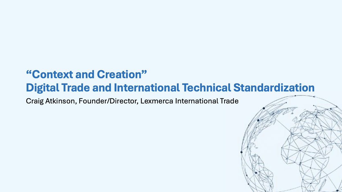 SgSMUCDL's tweet image. On 14 November, #SMUCDL’s External Research Fellow @CraigAAtkinson was a panelist in the webinar &quot;Building a Connected World: The critical role of digital technical standards&quot; organised by @IISD_news.

🔗 Full recording: youtu.be/QzxnECYbeyQ?si…
🔗 Slides: iisd.org/system/files/2…
