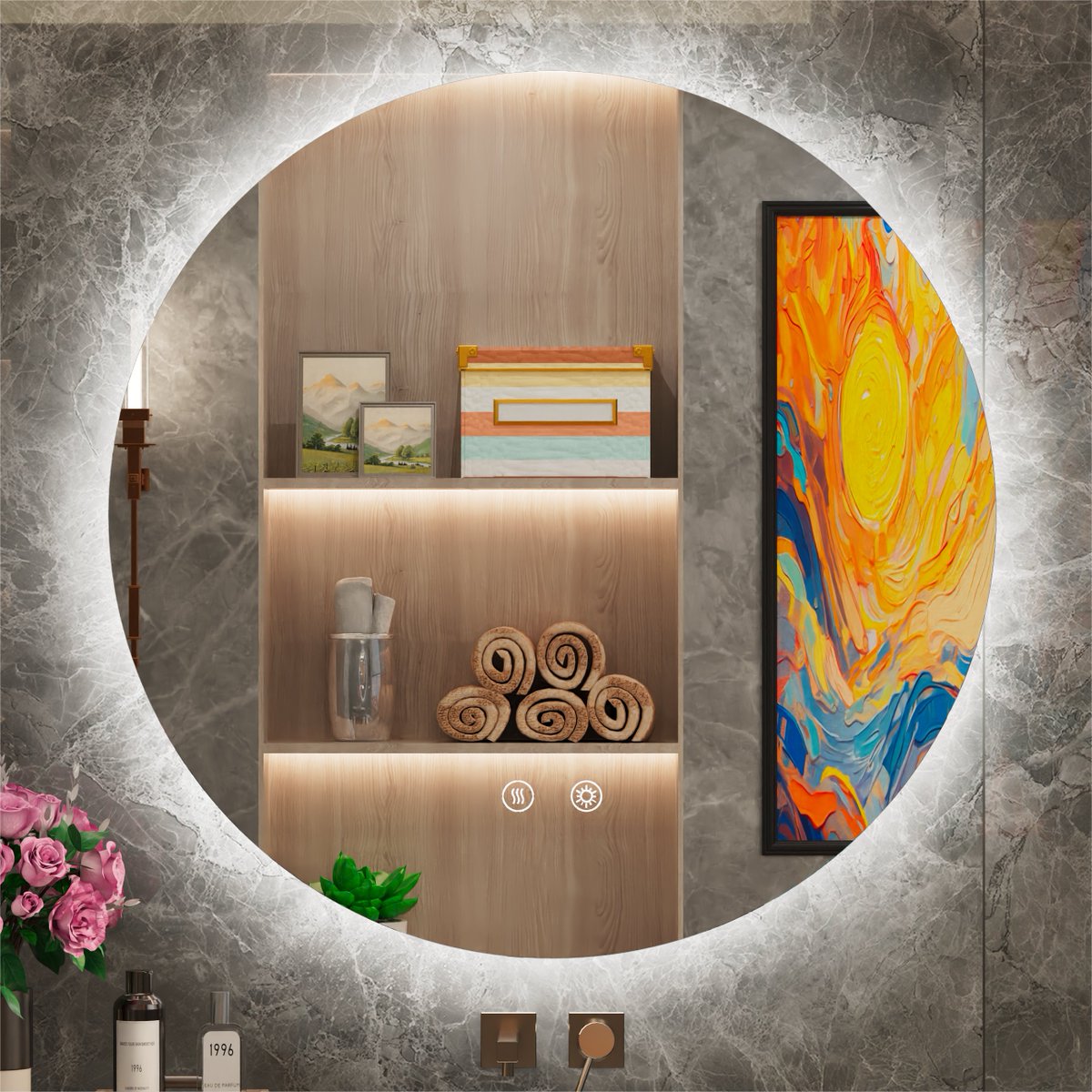 JSneijder2024's tweet image. Light up your life! ✨ Our Circular Frameless LED Mirror is a GAME CHANGER.
🔅 Dimmable LED
🎛️ 3 Color Temp
🔮 5mm Ultra-Clear Glass
🌫️ Defogger
🌀 Beautiful, Space-Saving Round Shape
This isn&apos;t just a mirror—it&apos;s an experience. 
Elevate your home now! 
🛒amazon.com/dp/B0C9BPY6QF