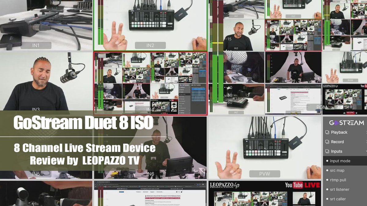 osee_tech's tweet image. OSEE GoStream Duet 8 ISO -8 Channels Video Switcher Review by LEOPAZZO TV, @leopazzotv 
youtu.be/aLjl8nNTDZ4
.
.
#oseetech #oseeGoStream #livestream #livestreaming  #GoStreamDuet8ISO #isoRecording  #GoStremDuet  #GoStreamDeck #livebroadcast #chromakey #GoStreamDeckKit