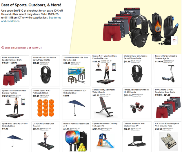GlitchedDeals's tweet photo. HUGE SALE ON SPORTS/OUTDOOR ITEMS AT WOOT

Use CODE: SAVE10 for an extra 10% of ALL items.

Sports equipment, trampolines, electric scooters, & more.

https://t.co/yd1vqF12M5