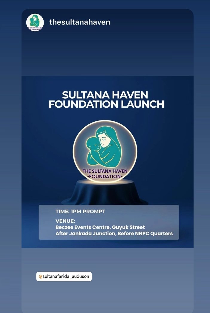 Curvygirlly's tweet image. The SHF Launches today

If you are online please give me 100 comments and 100 quotes🔊🔊

SULTANA HAVEN FOUNDATION 
SULTANA HOMECOMING 
#SultanaInAdamawa
#SultanaFarida