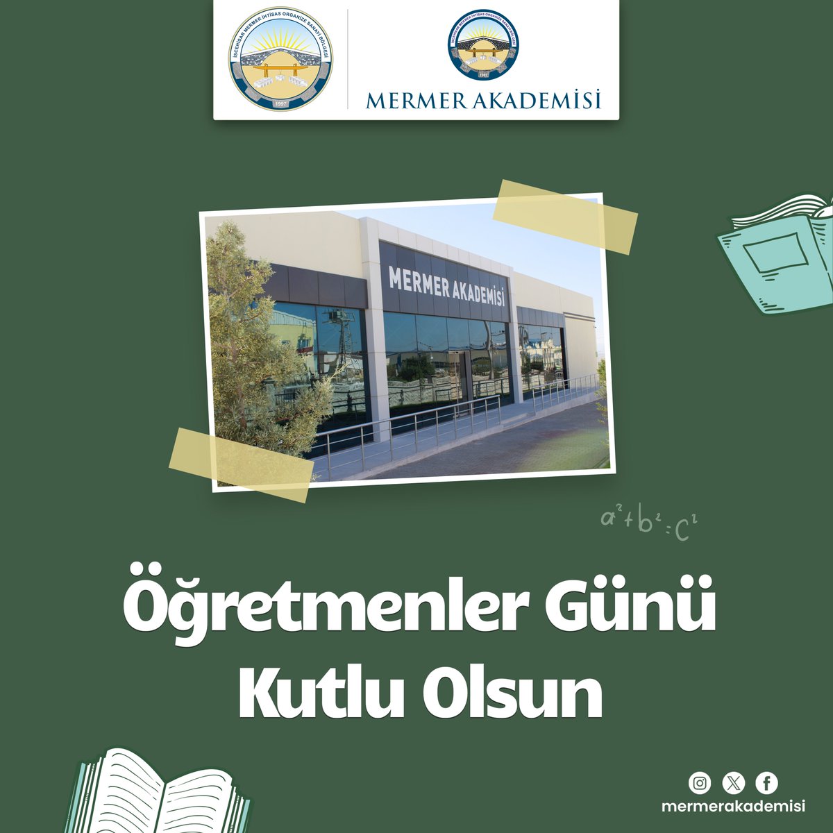 MermerAkademisi's tweet photo. Emekleriyle geleceği inşa eden öğretmenlerimizin Öğretmenler Günü’nü saygı ve minnetle kutluyoruz. https://t.co/HWg4kypRBl