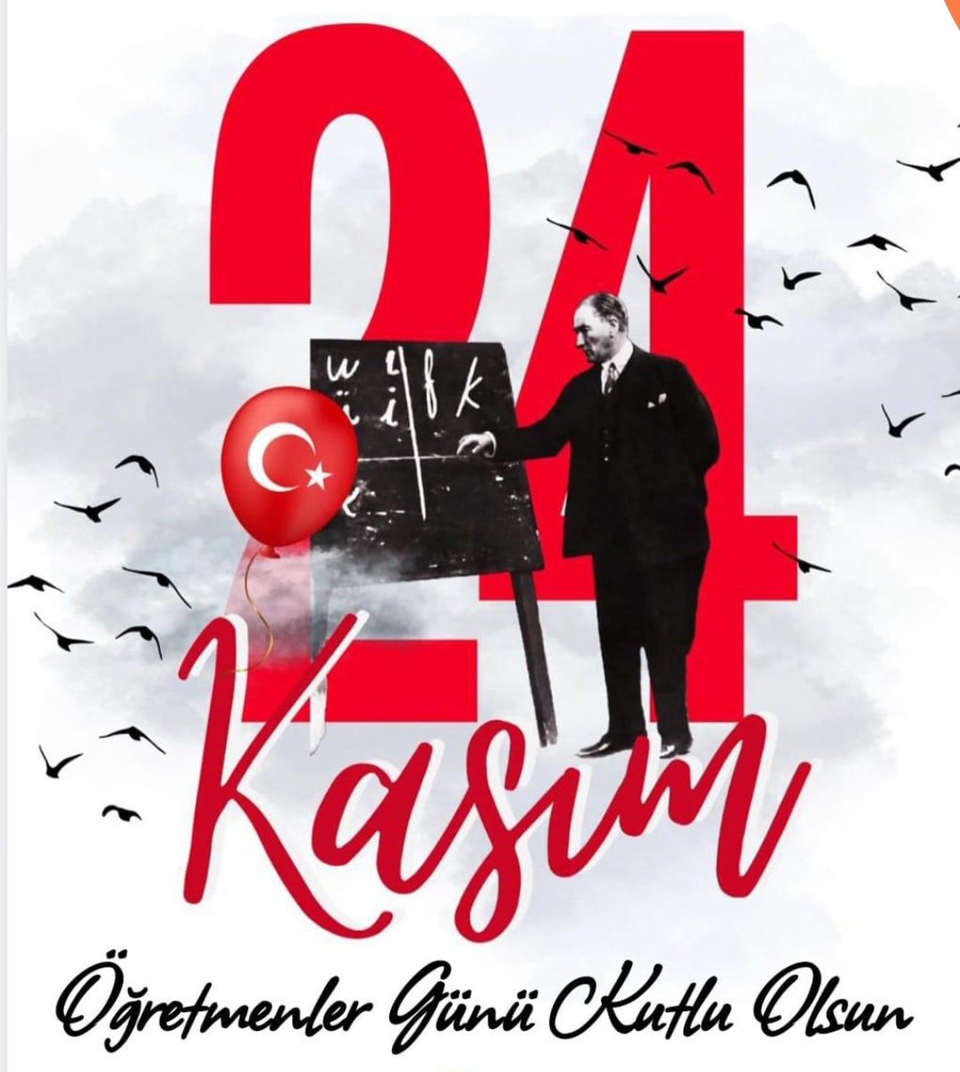 "Milletleri kurtaranlar yalnız ve ancak öğretmenlerdir. Öğretmenden, eğiticiden mahrum bir millet, henüz bir millet adını alma yeteneğini kazanamamıştır."

Başta Başöğretmen Mustafa Kemal Atatürk olmak üzere, tüm öğretmenlerimizin 24 Kasım Öğretmenler Günü kutlu olsun.