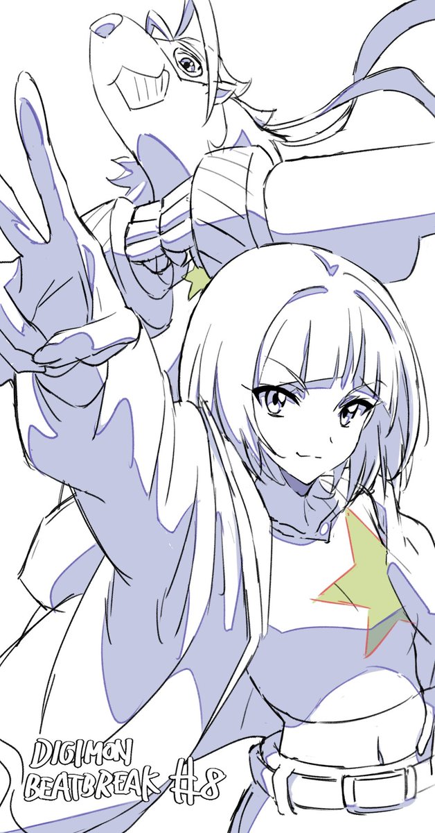 shiitake19108's tweet photo. 『デジモンビートブレイク』8話にLO・原画で参加させていただきましたー！
お世話になったスタッフの方々ありがとうございました！
 #デジモン #BEATBREAK https://t.co/UxR5m7T7uu