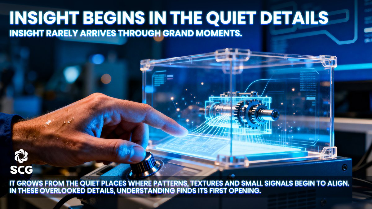 SmartCore_Group's tweet image. 🌐 Insight starts long before we recognize it.
🎯 At SCG, we watch what shifts quietly.
🍀 Meaning grows in what’s not immediately visible.
💱 Observation becomes clarity when it’s deliberate.

#SmartCoreGroup #InsightMatters #QuietSignals #DeepObservation