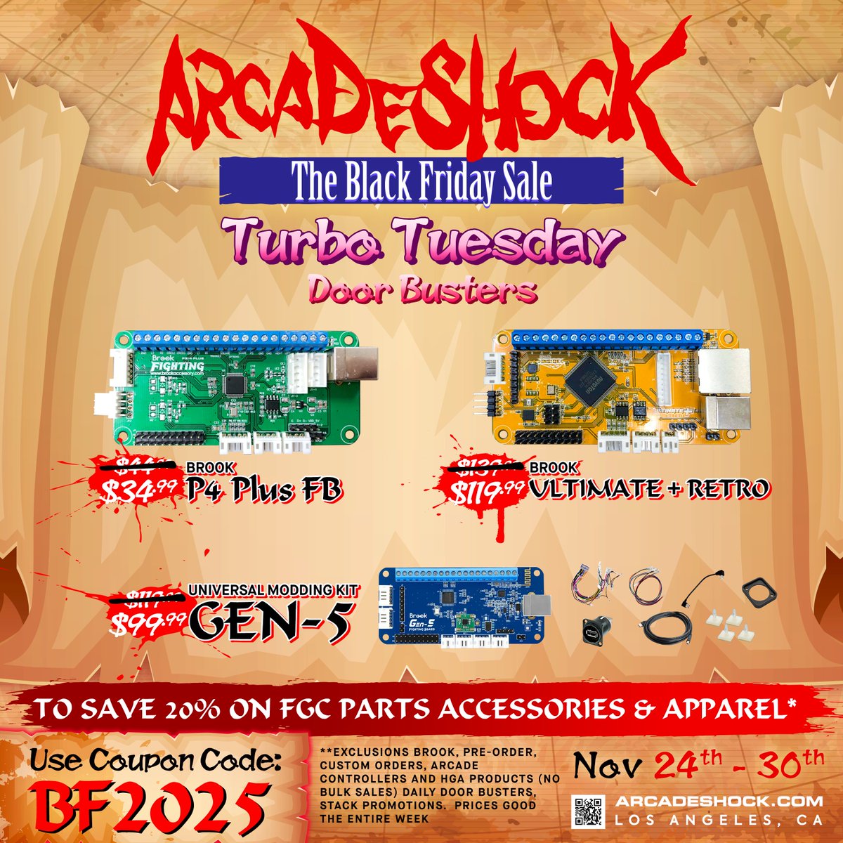 TURBO TUESDAY DOOR BUSTER DEAL

The most important component of your build.  Tried, true and thoroughly tested by hundred of thousand of users from casual to pro players, <a href="/brookgamingfans/">Brook Gaming</a> has been rock solid for almost a decade.  

get single boards or full modding kits at the