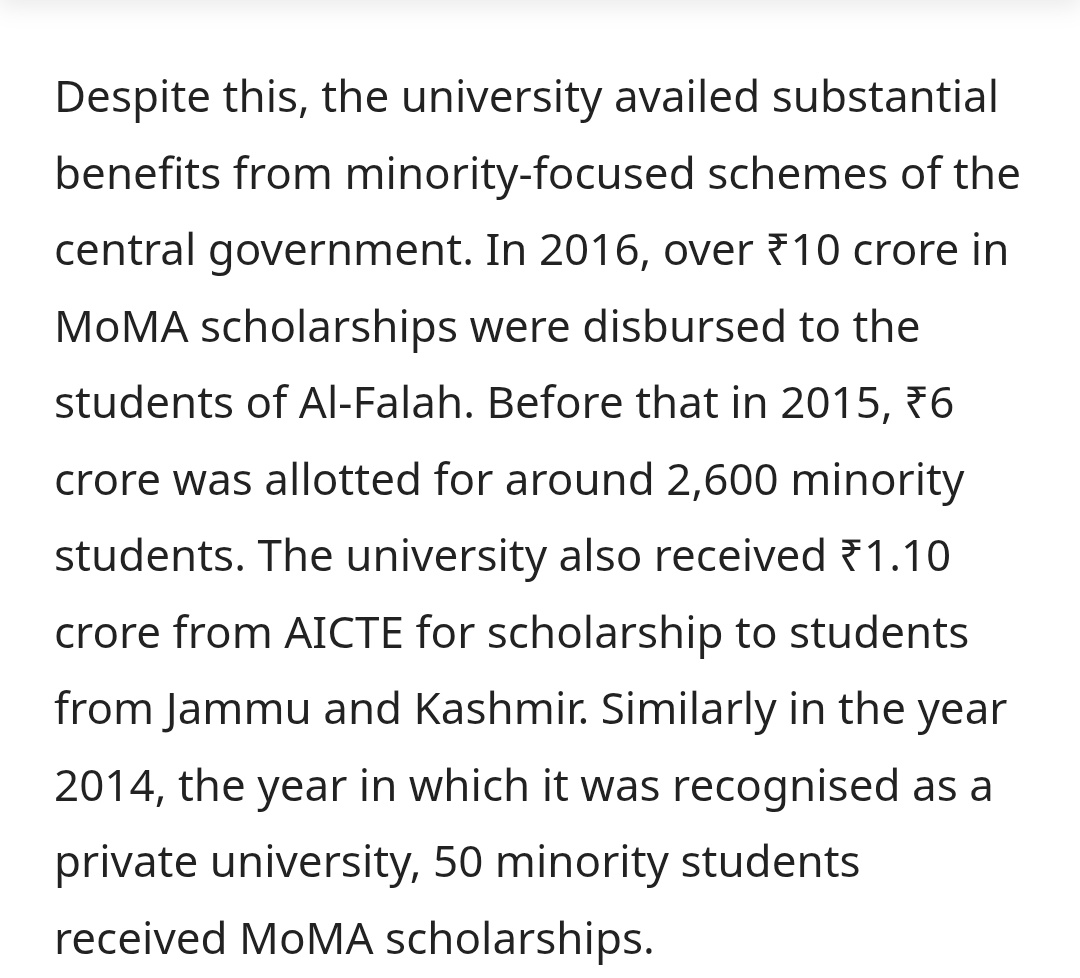 planH_In's tweet image. Modi govt provided grants to this &quot;university&quot; with crores through its Ministry of Minority Affairs. Modi govt even funded Muslims from Kashmir to &quot;study&quot; there. All this was when this setup didn&apos;t have UGC status to receive central grants.