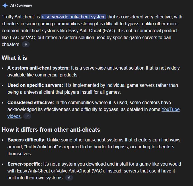 Lmfao!! Fatty Anticheat