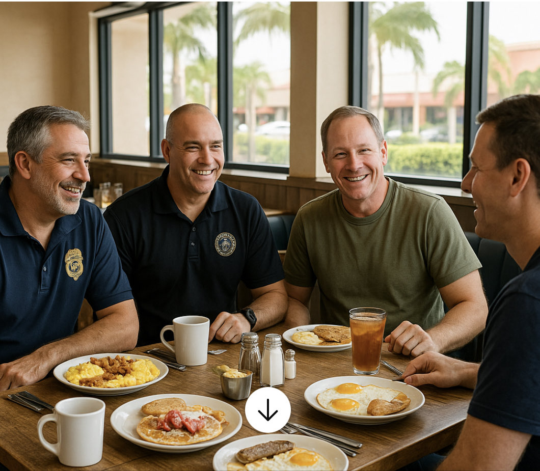 FOP lodge breakfast on December 4 at 11 AM at First Watch in Tamarac. Great spot, good food, and a chance for everyone to connect.
7910 W Commercial Blvd, Tamarac, FL.