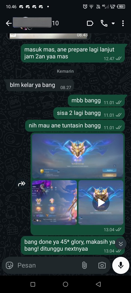 jokikybar's tweet photo. joki glonor (45π) req jungler gold
joki gendong immortal (5π) req roam
joki glory (10π) req roam
joki glory (10π) req roam sup
langsung aja kepoin profile aku yg mau joki gendong atau joki ml
#zonauang #zonajajan #jokiml #testikybar https://t.co/M2vvKJ1Sh1