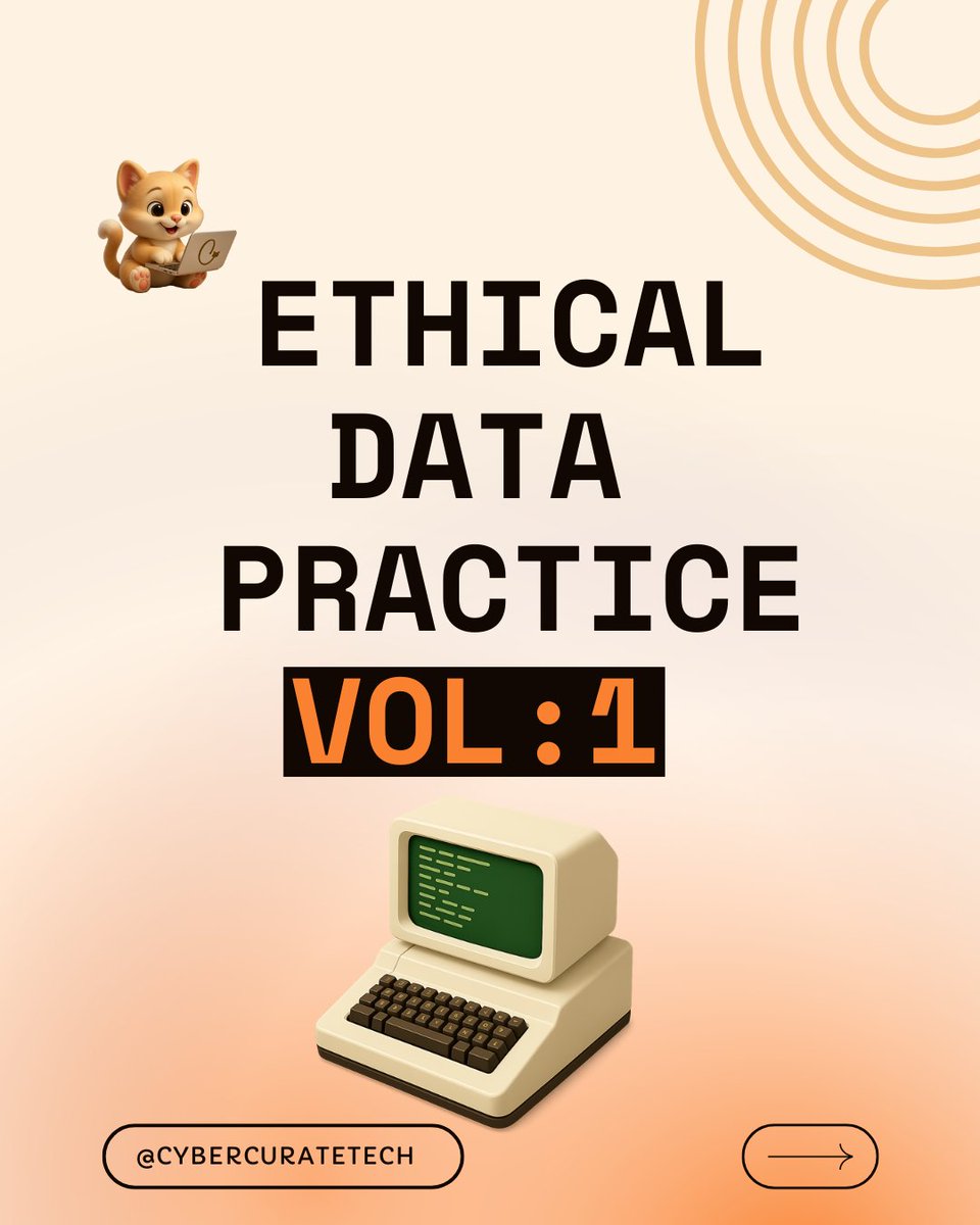 CyberCurateTech's tweet image. 🔥Build UNBREAKABLE Trust That Wins
 
Purpose Clarity  | Ironclad Secure Storage  | Measurable Impact 💪

Responsible data isn’t compliance, it’s your ultimate competitive EDGE 🌟
 
Vol 2drops soon! 🚀 
 
#DataPrivacy #Cybersecurity #ResponsibleAI #TechEthics #CyberCurateTech