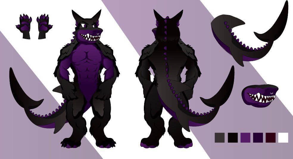 SDunnOfficial's tweet image. New Ref Sheet just dropped! 🦈🐺💜 Finally got the design locked in. Land shark energy is at an all time high. 🌊

Hashtags: #CreatureDesign #MonsterArt #CharacterConcept #ConceptArt #CreatureArt #HybridOC #DigitalIllustration