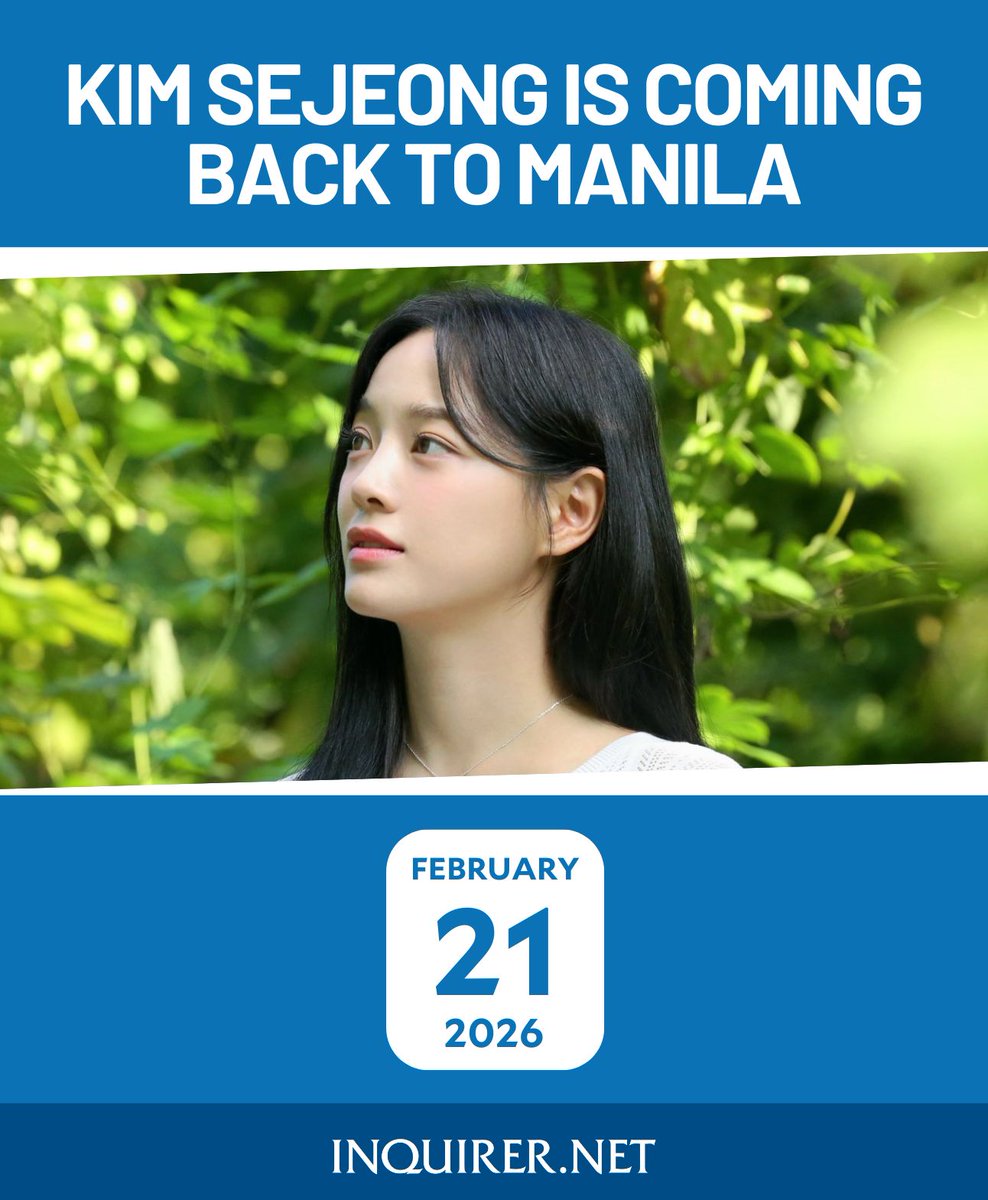 FILO SESANG, GET READY! 😍

South Korean actress and singer Kim Sejeong is bringing her “Tenth Letter” fan concert to Manila on February 21, 2026.