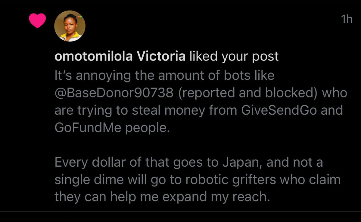just_nikolai's tweet image. Caught another one. Casting the next wider to catch more spambots. #fundraising #gofundme #givesendgo #pleasehelp