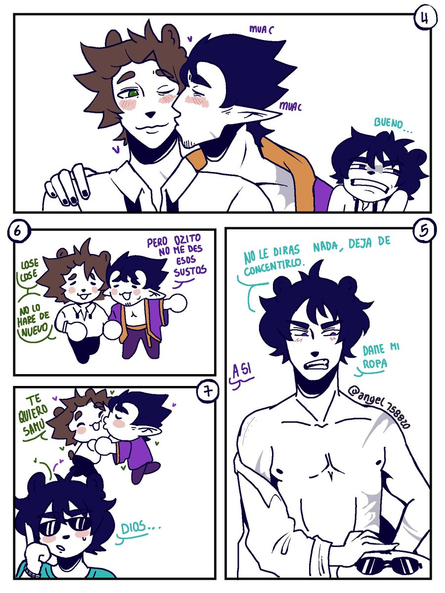 Después de los juegos la familia se reencuentra(bocetos rápido de cómic ) #rubegetta  #rubegettafanart