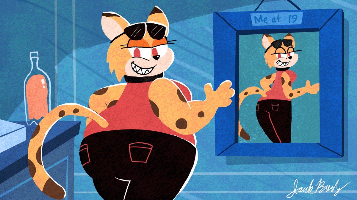 jackbrady1010's tweet image. Felt like redrawing that Minnie Mouse frame again. Felt like it needed more cheetahs. Cheetahs that love pizza. 

Thoughts?