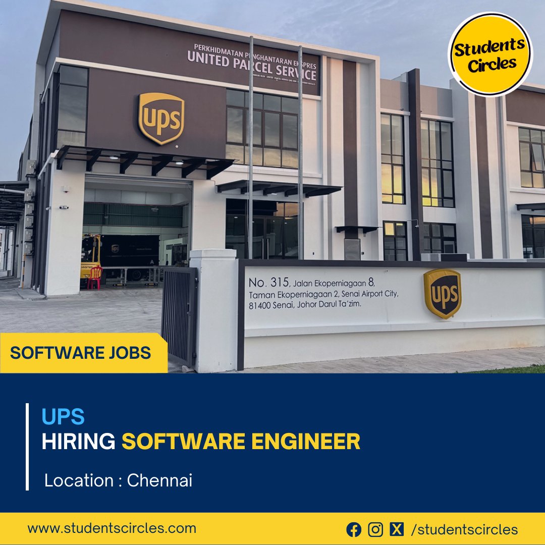 karthikpattadi's tweet image. 🏢 Company: UPS

🧾 Job Role: Software Quality Engineer
📍 Location: Chennai
🎓 Qualification: BE/ B.Tech
💼 Job Category: Software
📅 Experience: Freshers Eligible
💰 Stipend: Rs 25,000 + Bonus

🔗 Apply Now: tr.ee/vwUll7