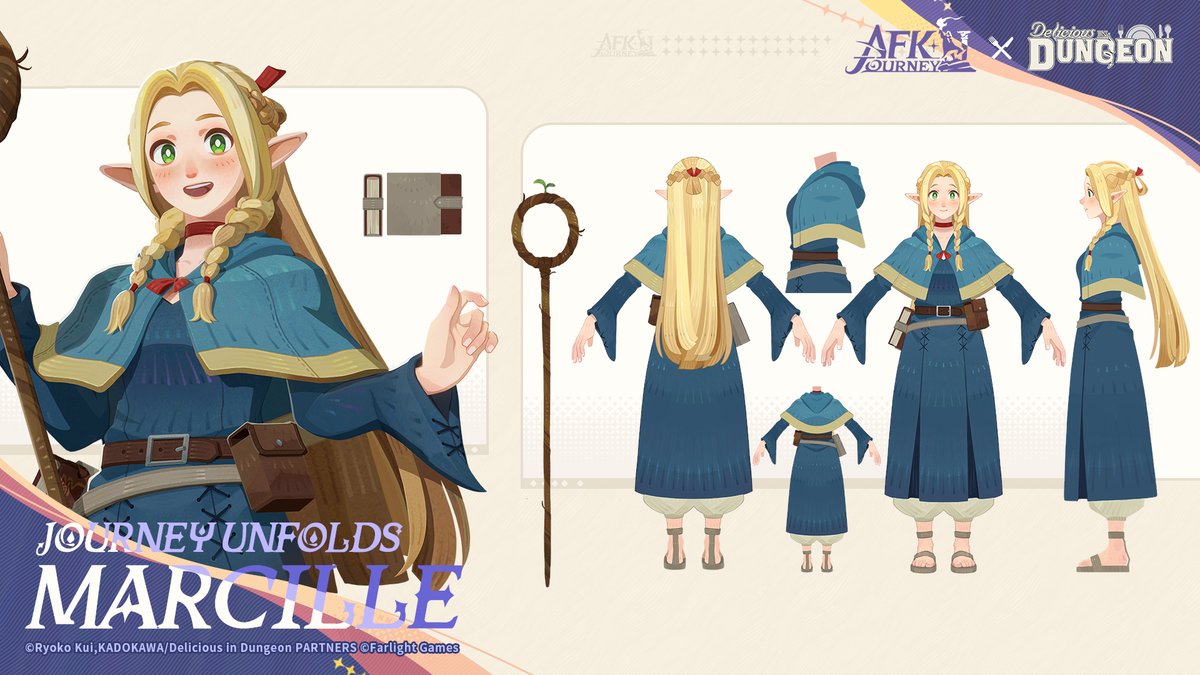 AFK_Journey's tweet image. Journey Unfolds: Marcille

Let&apos;s meet Marcille, our new Dimensional hero📣

The Elven Mage who detests eating monsters and other bizarre foods.

#AFKJourney #DeliciousinDungeon #AFKJDeliciousinDungeon