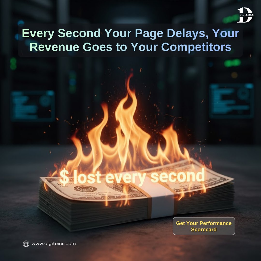 digiteins's tweet image. ⏱A 1-second delay = 7% fewer conversions.
🔥Every slow page = profit for your competitors.
 Speed isn’t vanity - it’s survival.

#WebPerformance #SiteSpeed #Digiteins