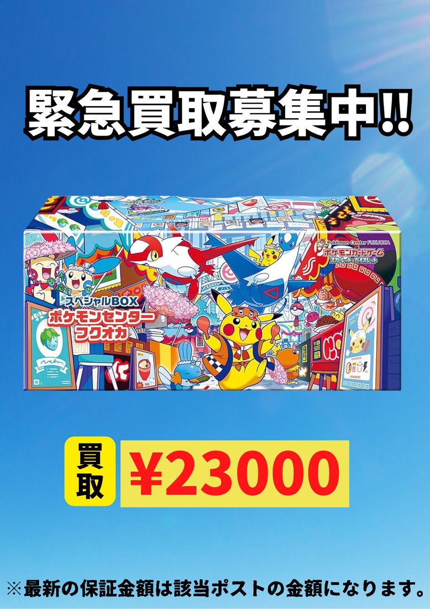 ポケモンセンター フクオカ スペシャルBOX フタオカのピカチュウ