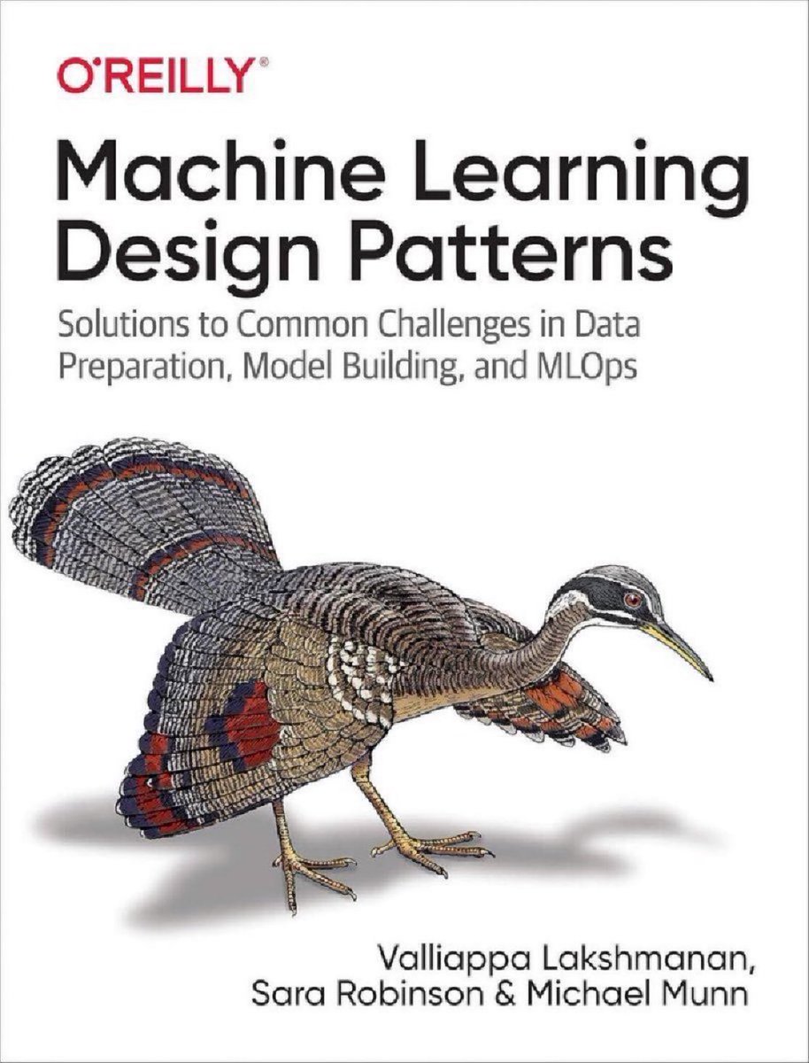 KirkDBorne's tweet image. [Excellent Book] #MachineLearning Design Patterns — Solutions to Common Challenges in Data Preparation, Model-Building, and #MLOps: amzn.to/2W7YSy0
——————
#AI #ML #DataScience #DeepLearning #DataScientist