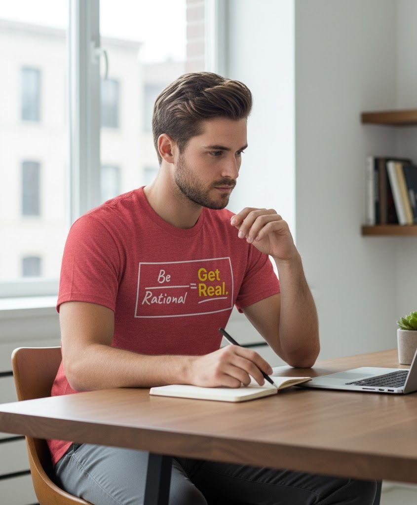 thedrunkonion's tweet image. My daily formula for success: A little bit of logic, a whole lot of reality. Who else agrees that the best solutions are always real? 
🔗 bit.ly/47UwN1x 
#BeRationalGetReal #Logic #WittyWear #Science #ProblemSolver #OOTD #Sarcasm