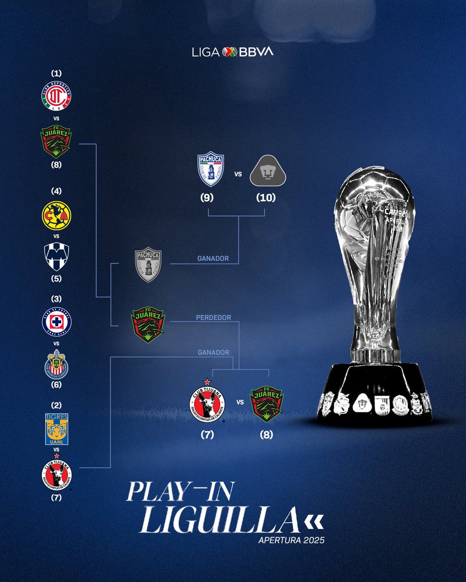 Lista la Liguilla del futbol mexicano 🏆🇲🇽

No olvidemos que este es otro torneo completamente, ¡donde aparecen los verdaderos jugadores!