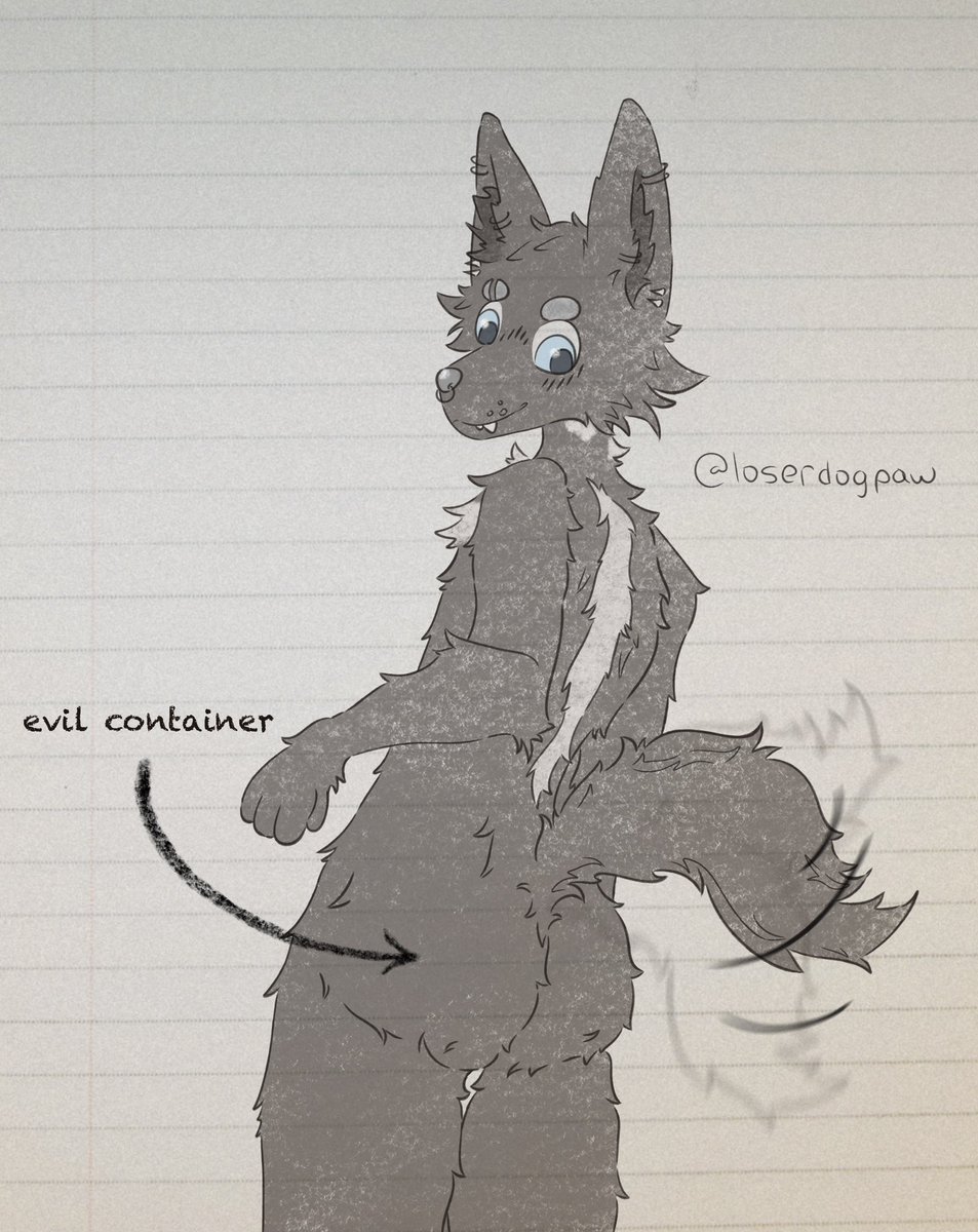 loserdogpaw's tweet image. SEE i don’t only make chibis…. 
(still avoids painting and shading by doing a sketchy fun style)