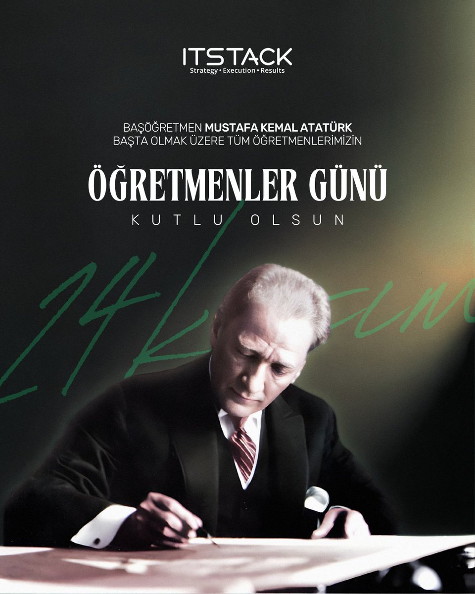 itstacktr's tweet image. Başta Başöğretmen Mustafa Kemal Atatürk olmak üzere tüm öğretmenlerimizin 24 Kasım Öğretmenler Günü kutlu olsun!💐