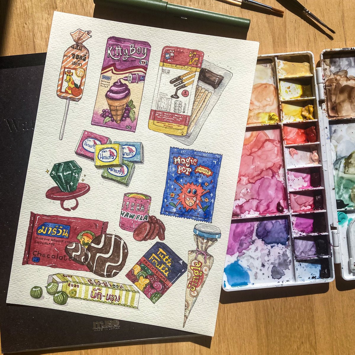 faisperspective's tweet image. ชอบวาดอาหารมากๆค่ะ วาดหมด ทั้งดิจิตอล สีน้ำ บันทึก สเก็ชปากกาเฉยๆ
#faisperspective