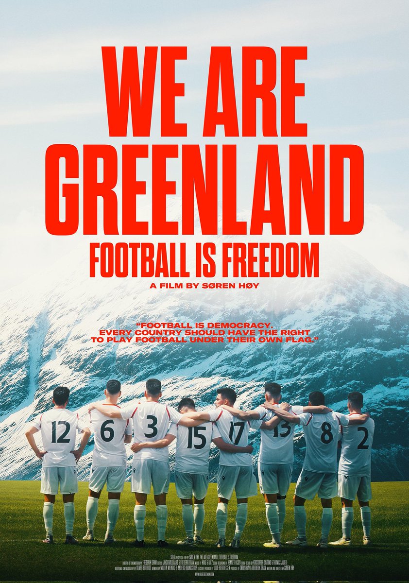 CinemaRareIN's tweet photo. Follows five Greenlandic players and their coach, who on behalf of their nation, dream of being accepted into the global football community.
Documentary feature #WeAreGreenland: #FootballIsFreedom (2025, Danish) by #SørenHøy, now available for RENT on @PrimeVideoIN. https://t.co/jcPM34cwGj