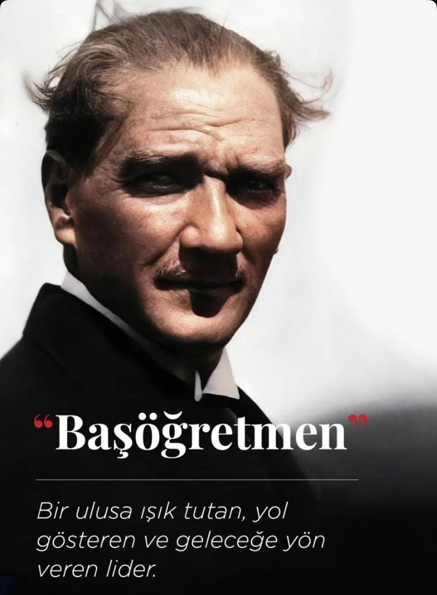 Açtığın yolda,
Gösterdiğin hedefe!
#ÖğretmenlerGünü
#BaşöğretmenimizAtatürk