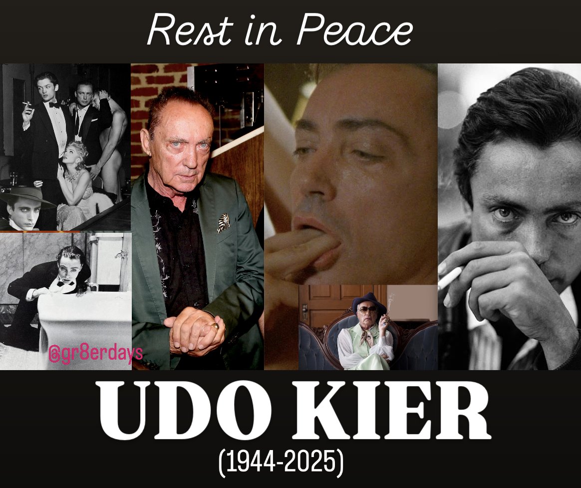 RIP queer film legend Udo Kier, 81. He was in Madonna's "Sex" book and "Deeper and Deeper" video, Argento's "Suspiria," worked with Paul Morrissey, Fassbinder &amp; von Trier, and had some amazing late-career work in "Bacurau," "Swan Song" and on "Hunters."