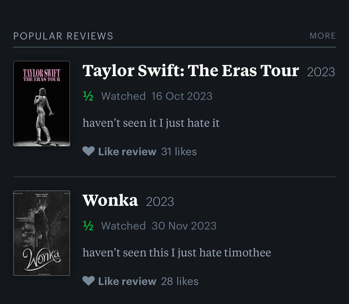 VentoaureoTay's tweet image. Rating movies you haven’t even seen half stars is some elite loser twitter user shit 😭