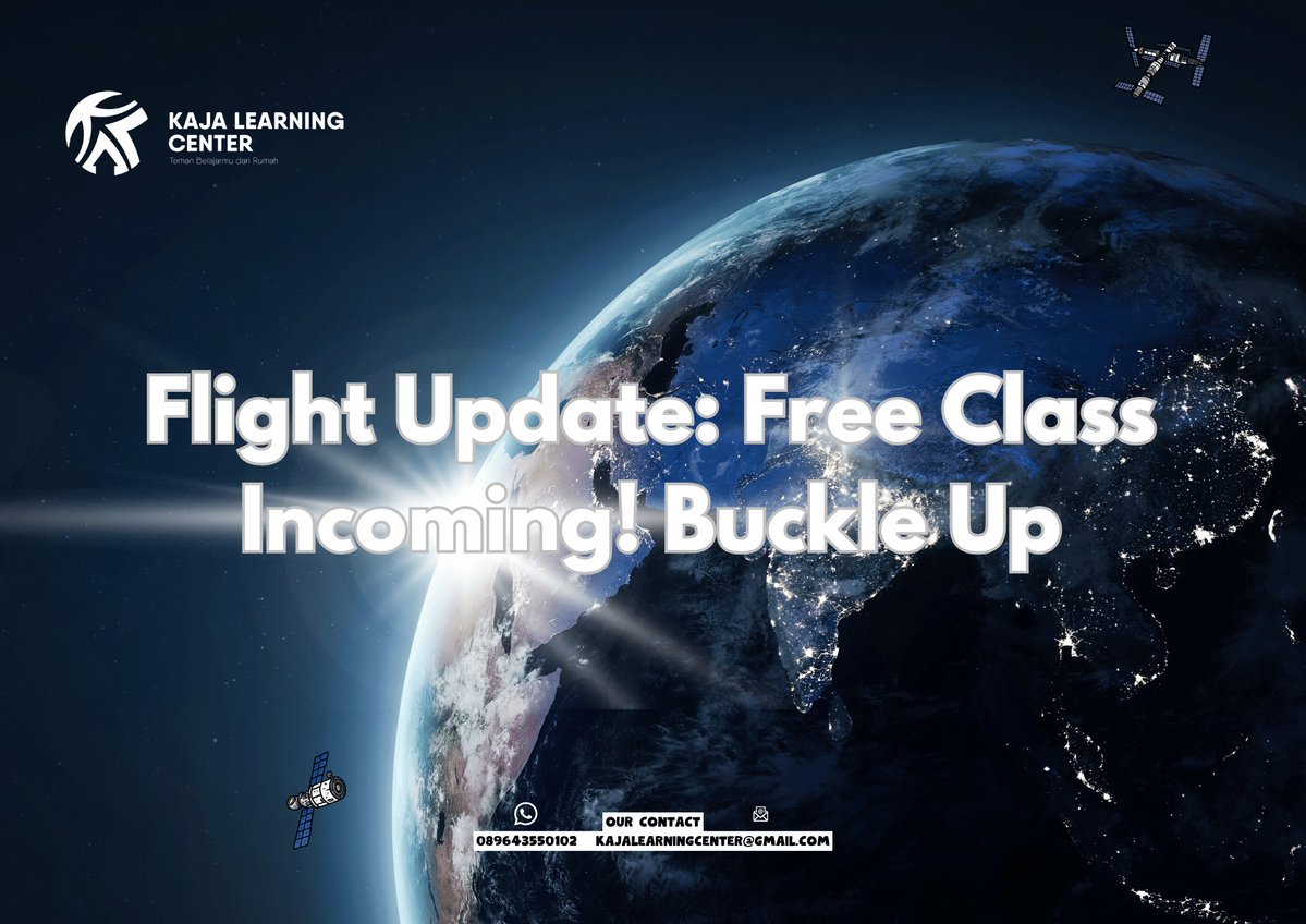 KLearningC's tweet image. Update kelas, bestieeee 🚀   jadwal terbaru KAJA Flight 01 udah rilis nih!   Yang kemarin ikut dua sesi gratis tau vibes-nya se-asyik apa 💙   kalau mau ikut terbang bareng, save the date &amp;amp; see you in class ✨

#studytwt #utbk #freeclass