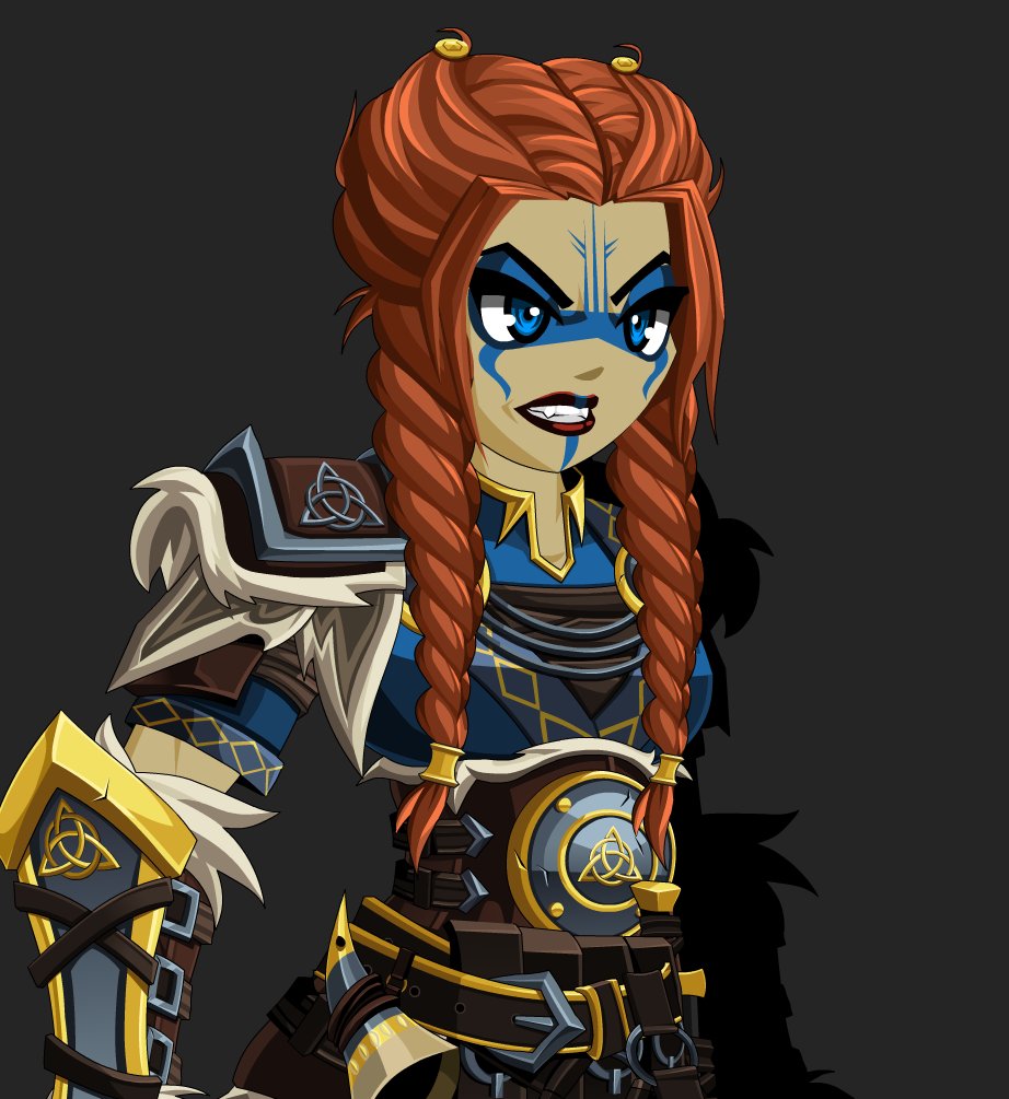 Braids fixed and helmet shaded.
WIP #4