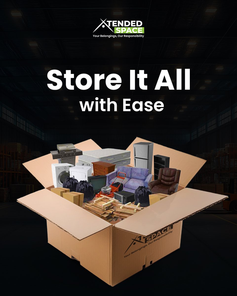 XtendedSpace's tweet image. Simplify your life with smart storage! 📦

Xtended Space helps you store safely, access easily, and pay flexibly—because space should never be a struggle. 

📞 Call us: 900-9000-798
🌐 Visit: xtendedspace.com

#XtendedSpace #SmartStorage #SafeAndSecure #EasyStorage