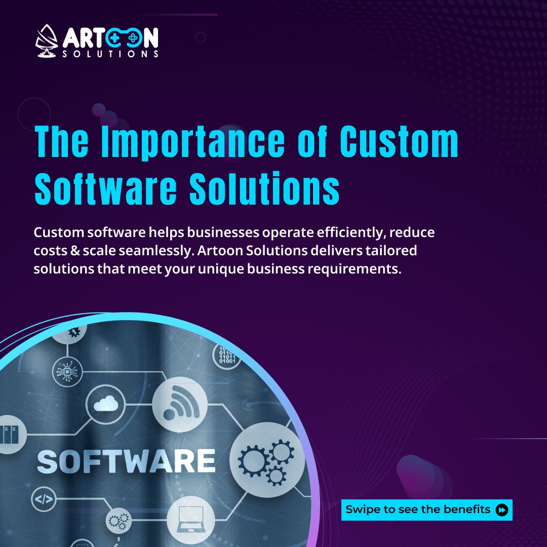 artoonsolutions's tweet image. 💡 Custom Software = Smarter Business
Tailor-made solutions boost productivity, reduce costs, and scale with your growth. Build efficient, integrated, and future-ready systems with Artoon Solutions.

#customsoftwaredevelopment #BusinessEfficiency #ArtoonSolutions
