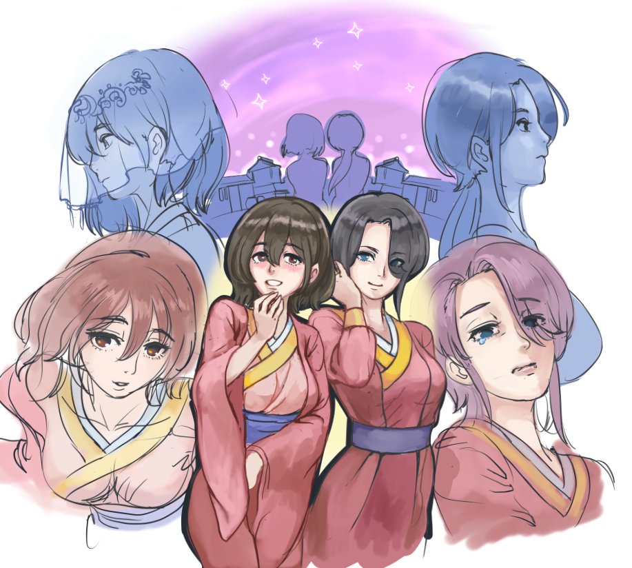 上週看到辛儒的同人動畫，感覺可以把舊塗上色~

曾經的唐門迷糊大王師姐妹，如今天各一方
#唐芳 #辛儒
#活俠傳 #활협전 #LegendOfMortal