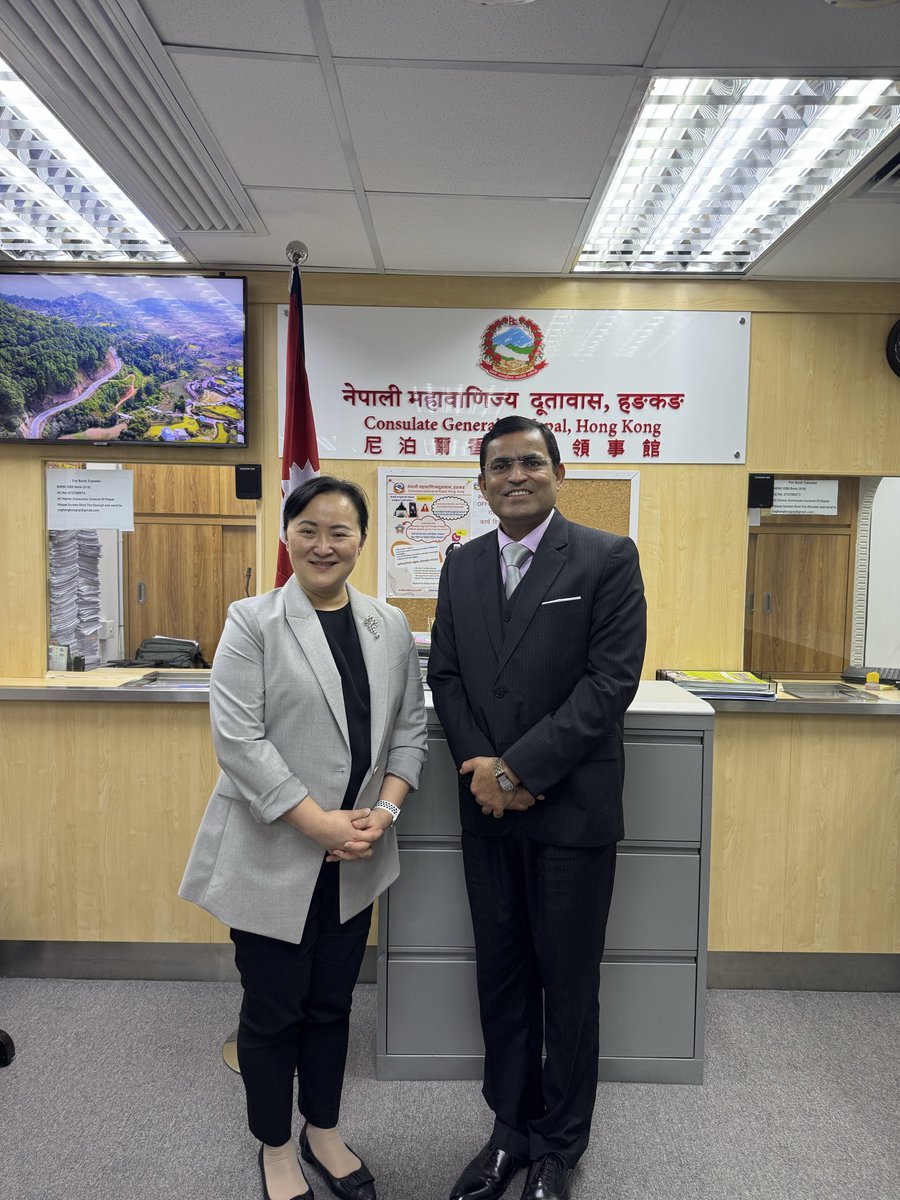 BindeswarP's tweet photo. Hosted a meeting with Ms. Agnes Cheung, Assistant Commissioner for Labour of HKSAR, and her delegation for a courtesy visit at my office on November 17, 2025. Discussed matters related to labor diplomacy and other mutual interests. https://t.co/gDKW4rqZB3