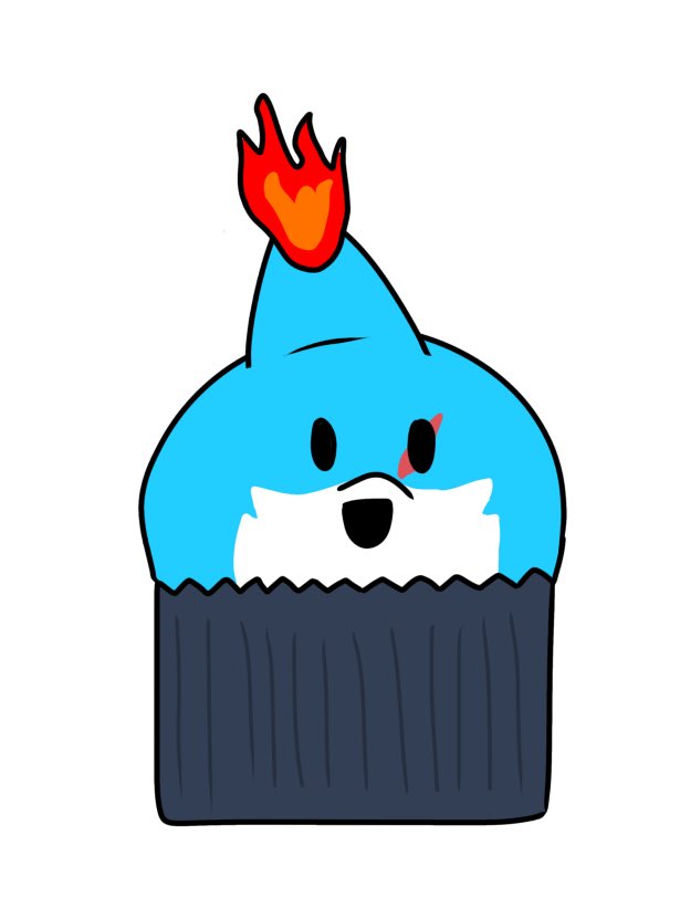 Wait until it finds out the fin is on fire (there wasn’t any budget for candles…)

Birthday doodle for <a href="/kypiscool/">kyp 🦈</a> !