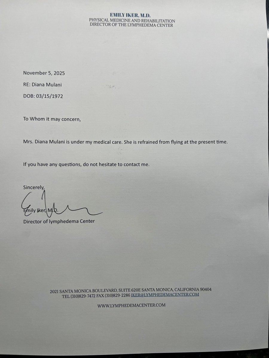 bombay600's tweet photo. @airfrance please can you refund the cancellation fee. I am attaching the doctors note here. 
Madrid - Los Angeles
Departing from 31 December at 12:35 

Booking reference 
YZQBBX https://t.co/XfOxqmAWcQ
