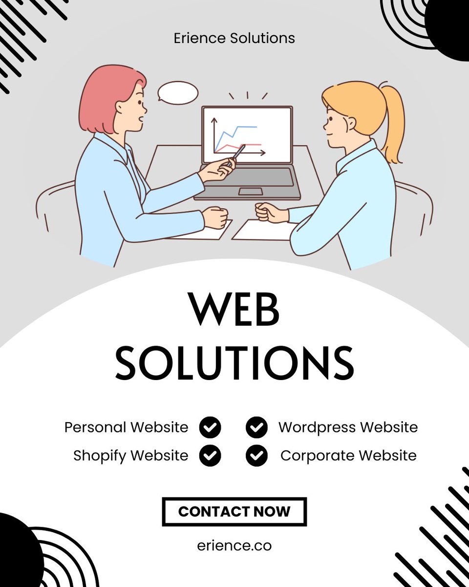 ErienceINT's tweet image. Your next big digital upgrade starts here—let’s build it...
#WebsiteDesign  #webdevelopment #digitalsolutions #businessgrowth #onlinepresence