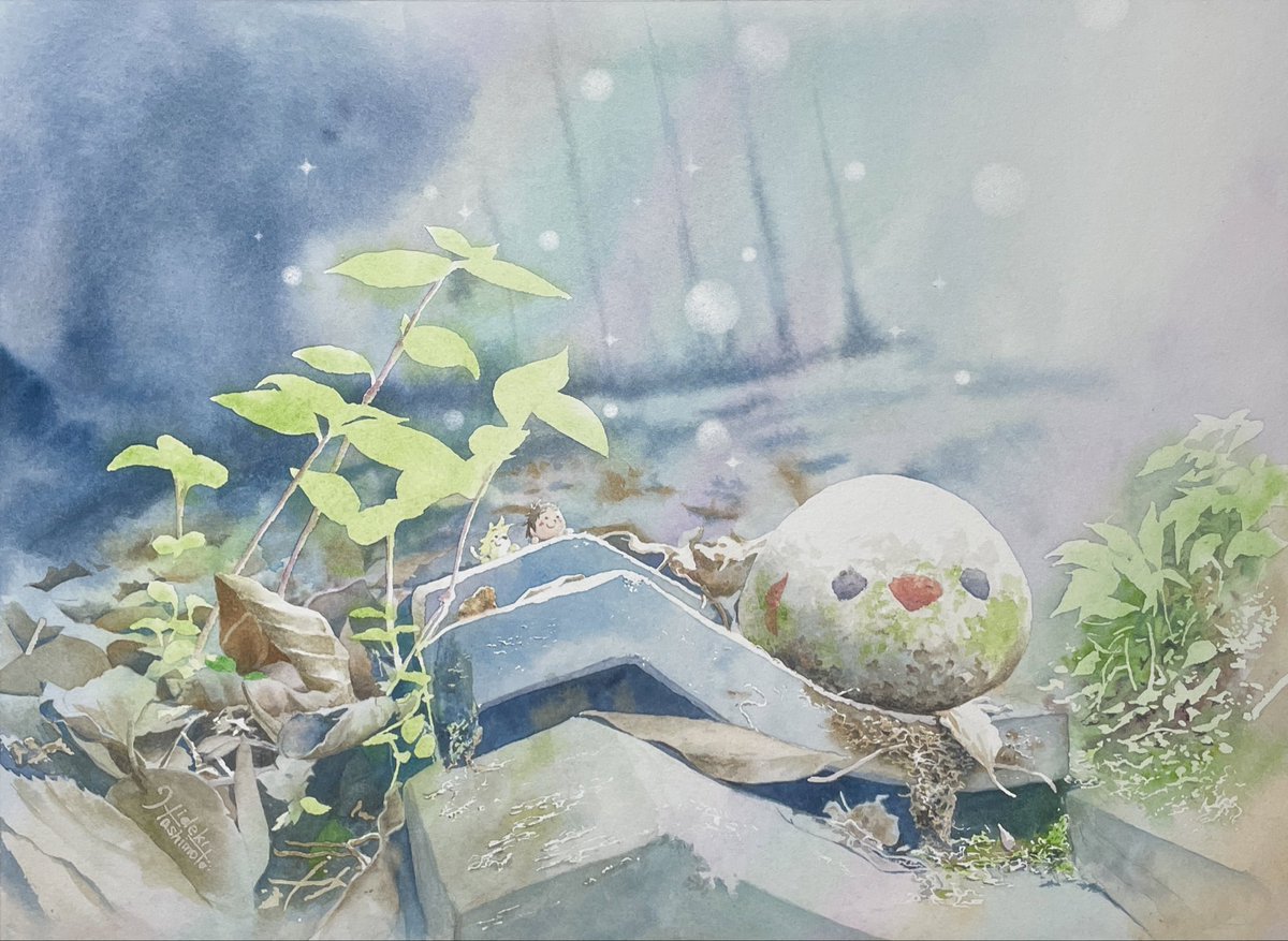 Ｆ4号  水彩画
「穏やかに降り注ぐ光の図 in猫の細道」

こちらも
「透明水彩研究会関西支部展 尾道を描く」
に出展した作品です🖼️✨

じっくり観ていただけると嬉しいです☺️